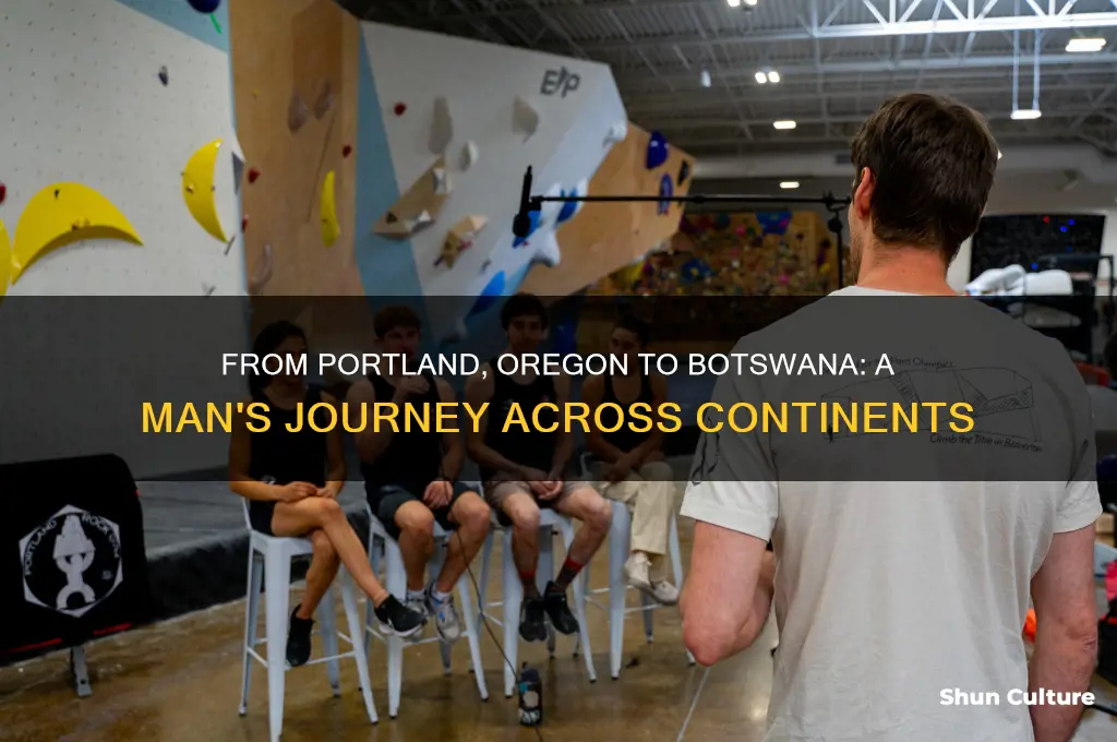 how man mioes from portland or to botswana