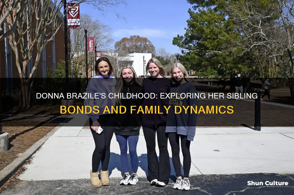 how man siblings did donna brazile grow up with