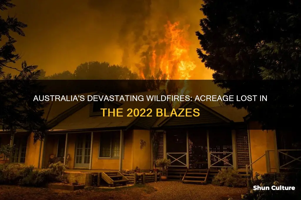 how many acres burned in australia last year