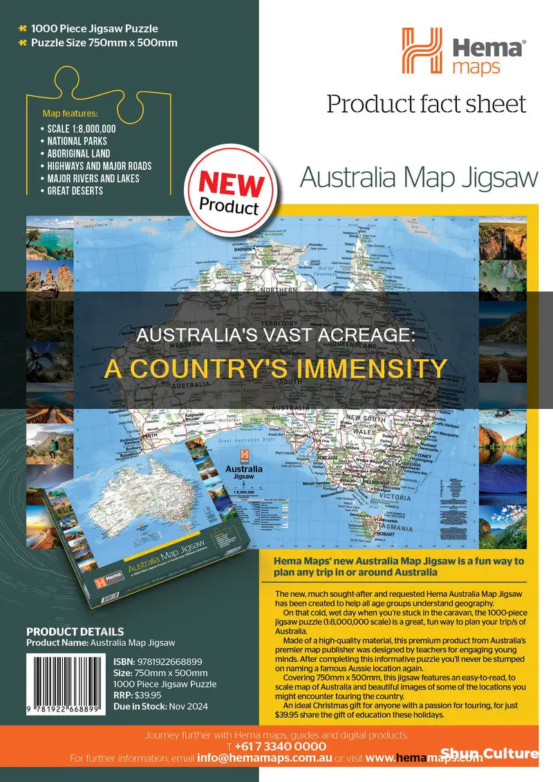 how many acres is the country of australia