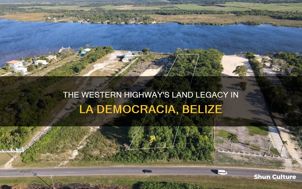 how many acres is western hwy la democracia belize