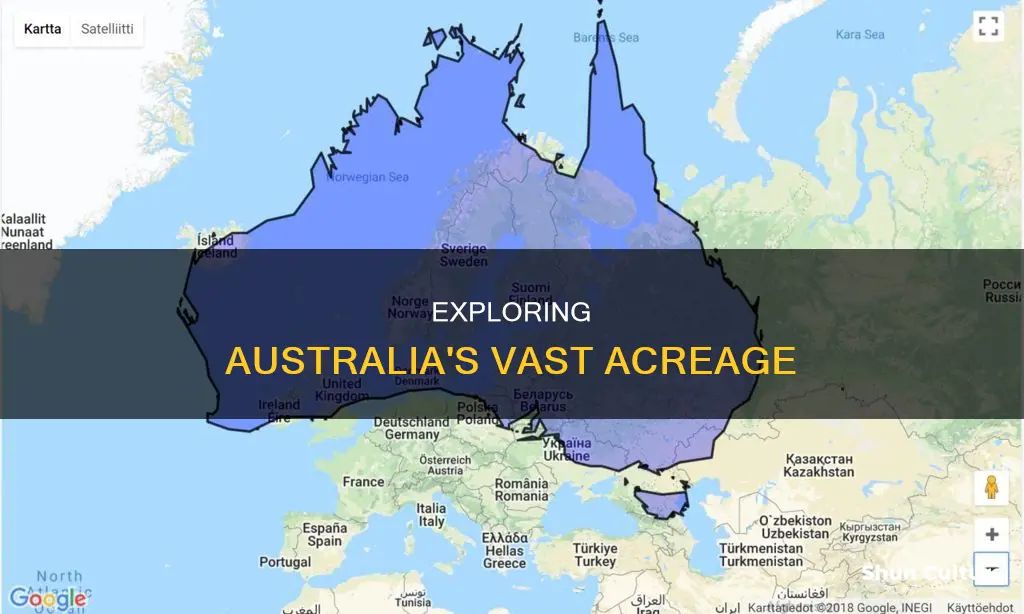how many acres make up australia