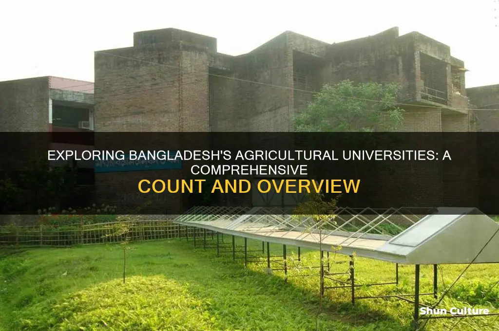 how many agricultural university in bangladesh