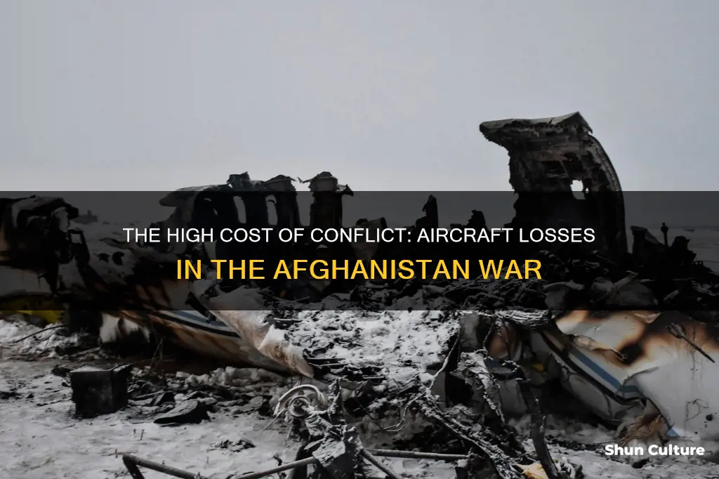 how many aircraft have been lost in afghanistan