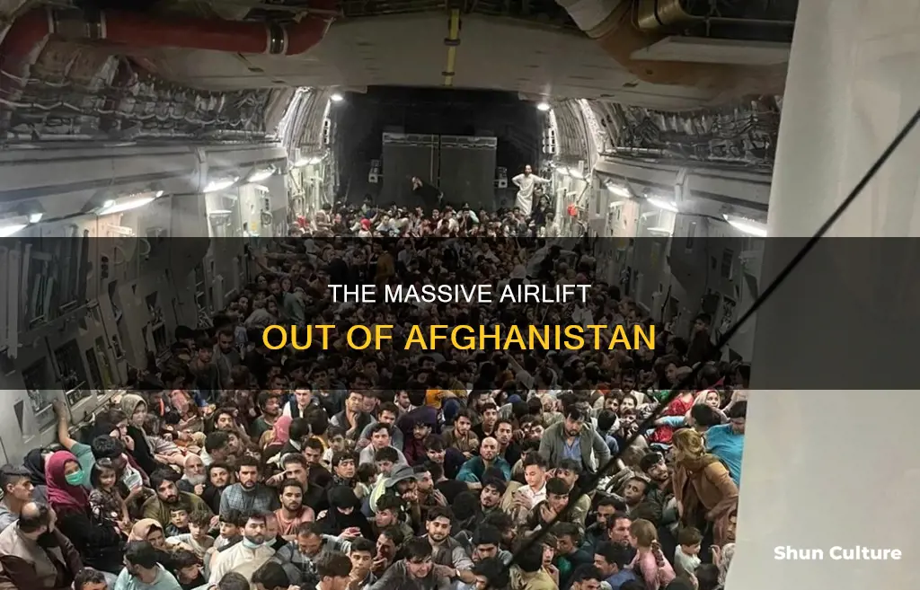 how many airlifted from afghanistan