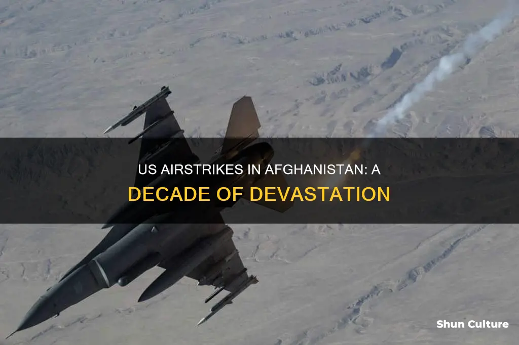 how many airstrikes has the us conducted in afghanistan