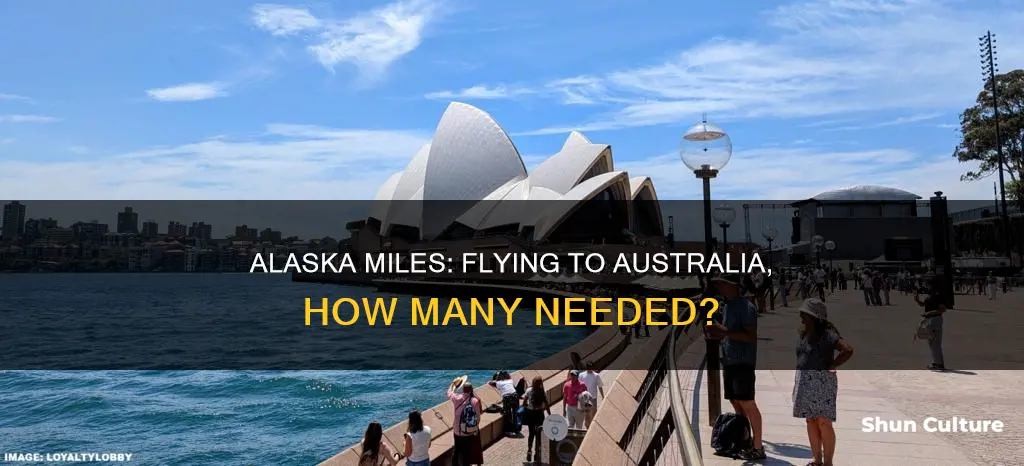 how many alaska miles to fly to australia