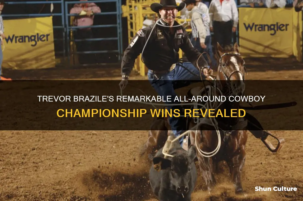how many all-around cowboy championships has trevor brazile won