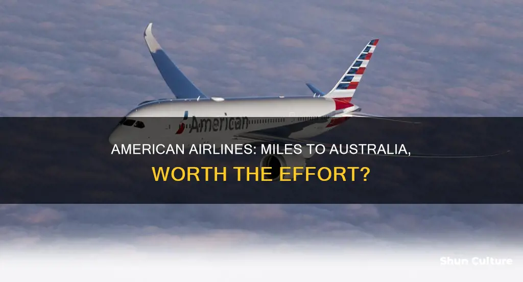 how many american airlines miles to fly to australia
