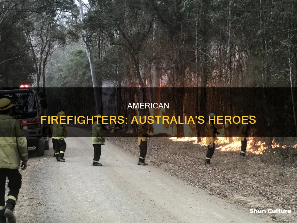 how many american firefighters are coming to australia