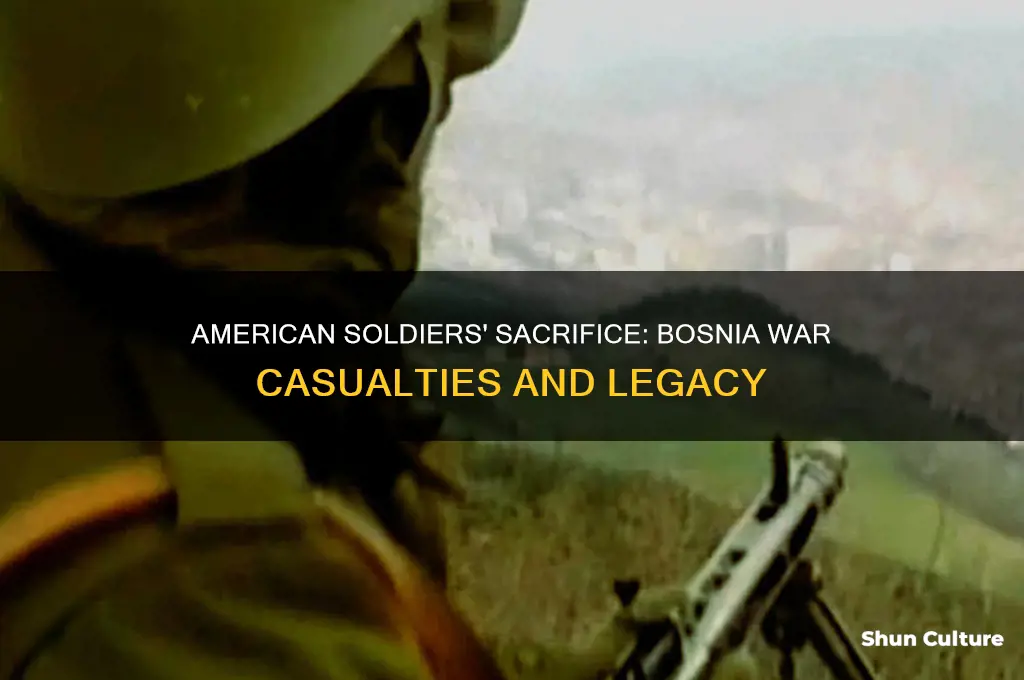 how many american soldiers died in bosnia