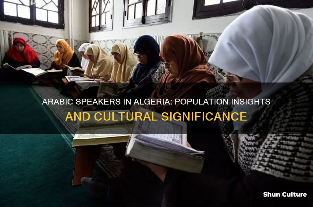 how many arabic speakers in algeria