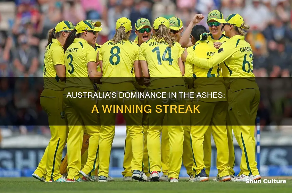 how many ashes have australia won
