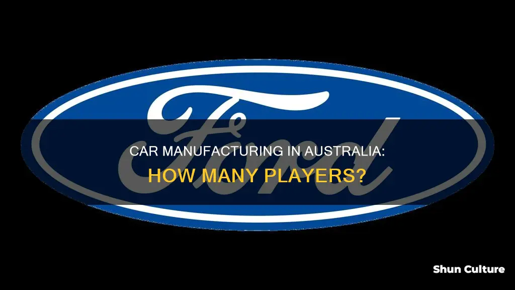 how many australian car manufacturers are there