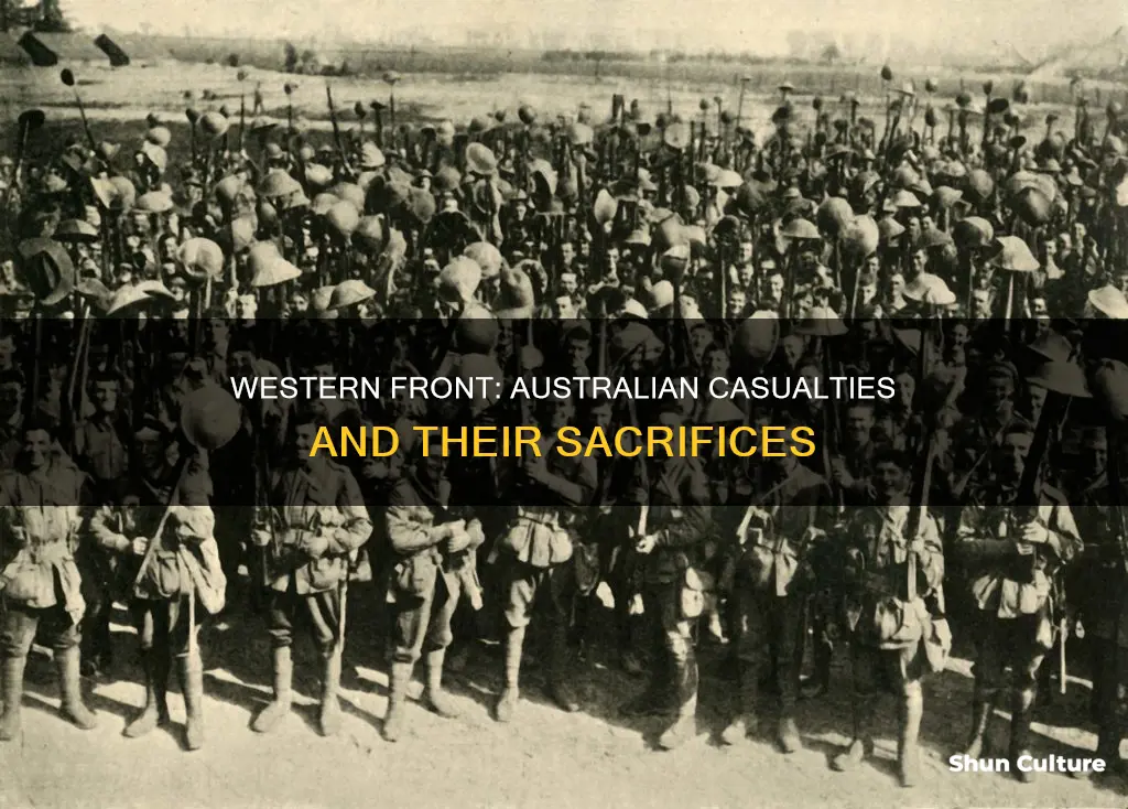 how many australian casualties in the western front