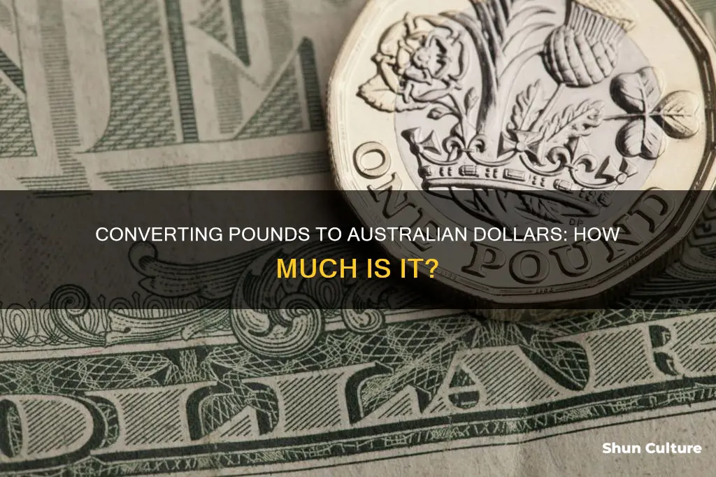 how many australian dollars in 25 pounds