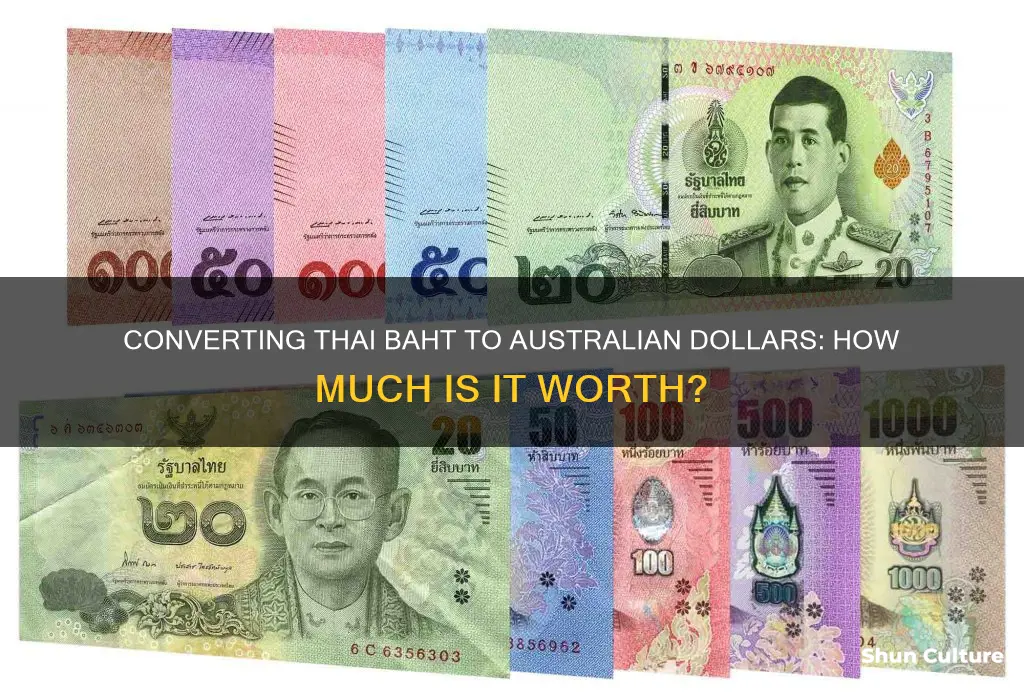 how many australian dollars is 1000 thai baht