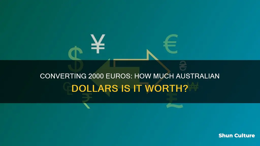 how many australian dollars is 2000 euro