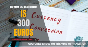 Converting 300 Euros: How Much Australian Dollars?