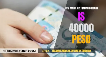 Converting 40,000 Pesos: How Much in Australian Dollars?