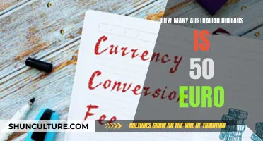 Converting Euros to Australian Dollars: 50 Euros' Worth