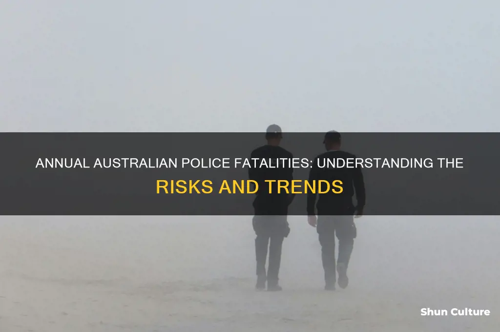 how many australian police died every year