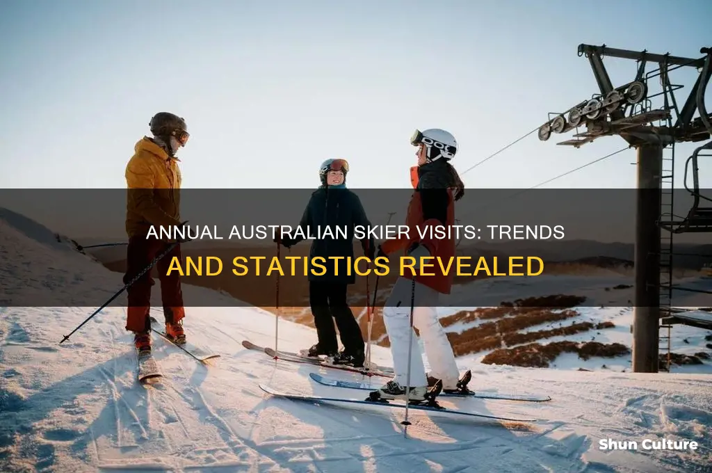 how many australian skier visits a year