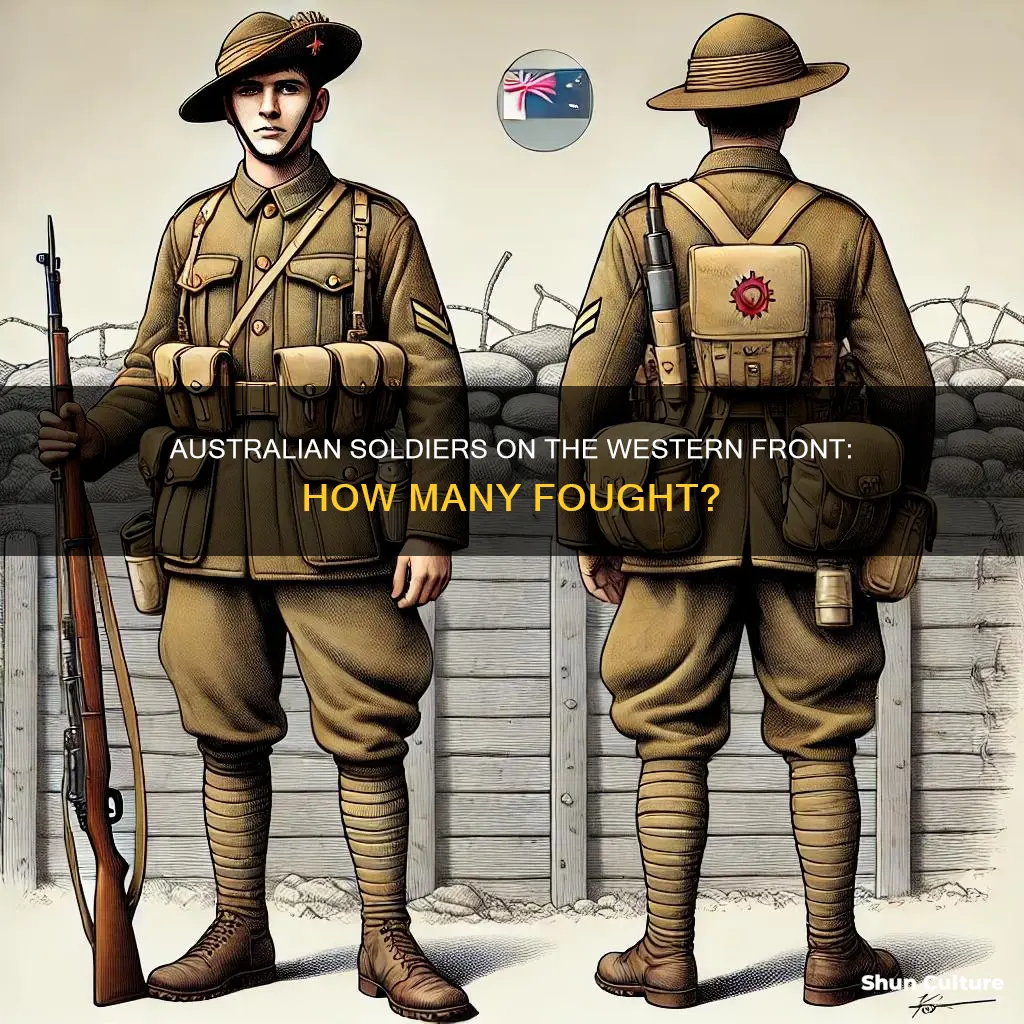 how many australian soldiers fought in the western front