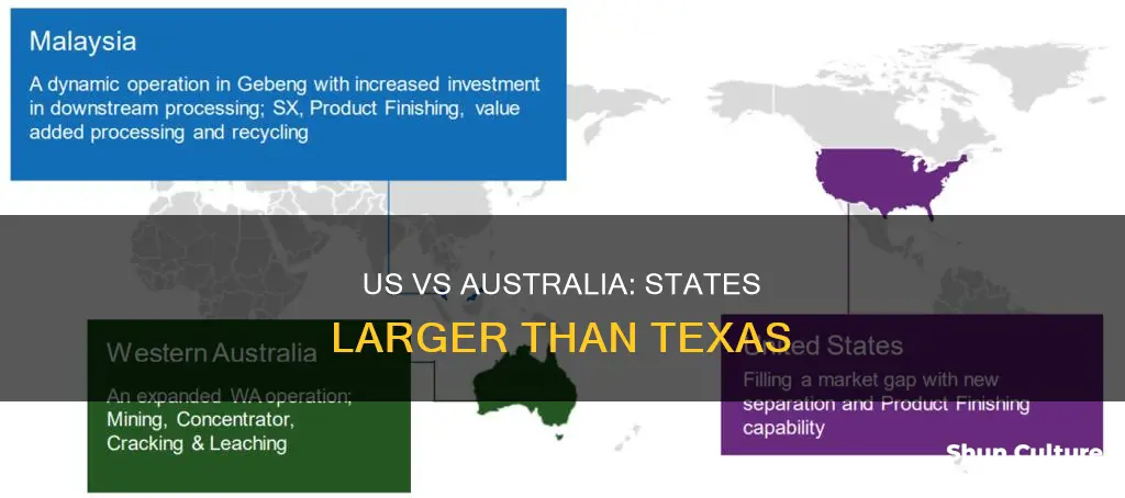 how many australian states are bigger than texas