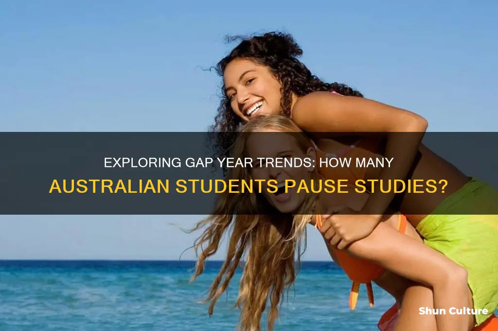 how many australian students take a gap year