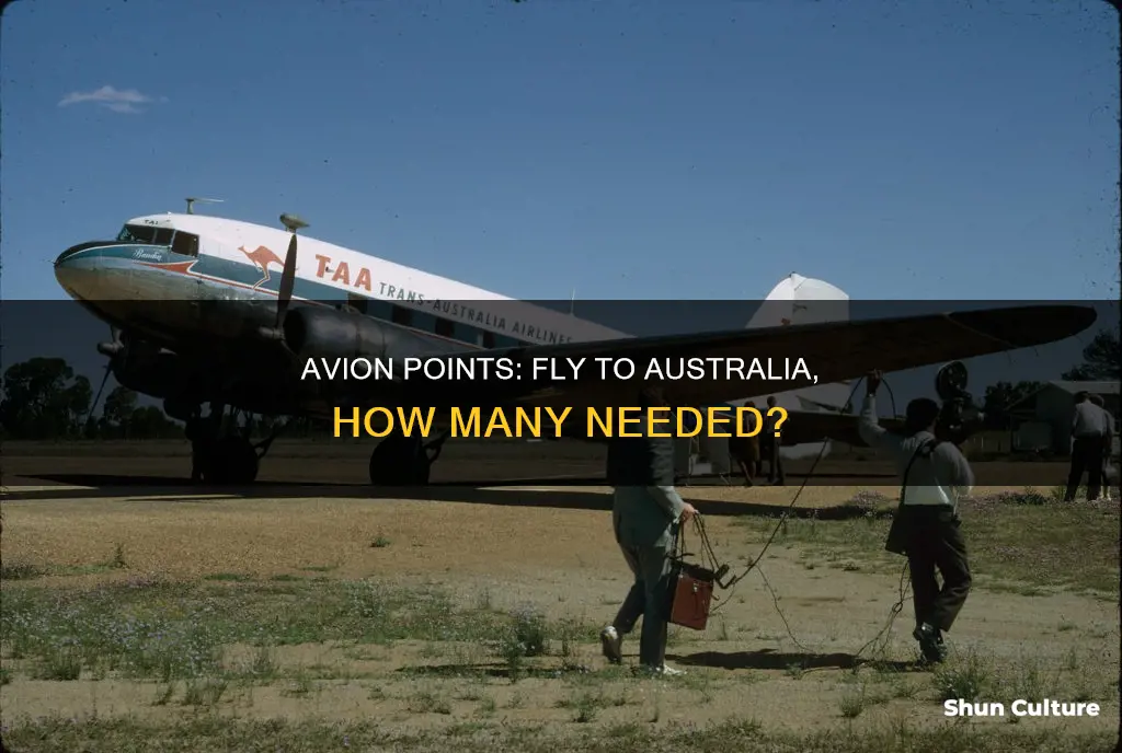 how many avion points to fly to australia