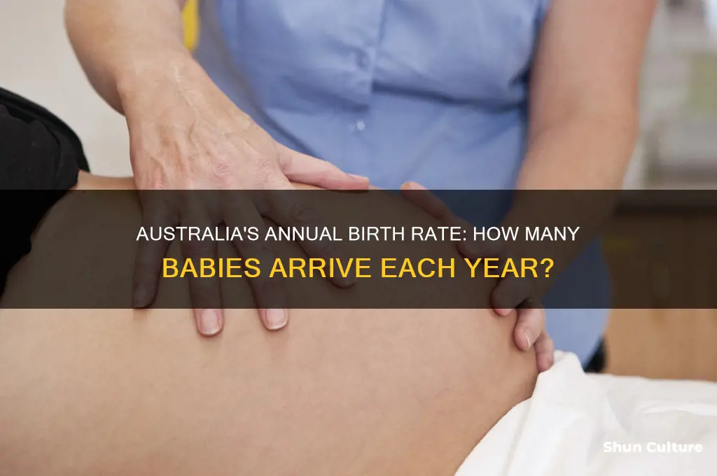 how many babies are born a year in australia