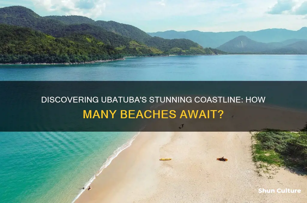 how many beaches are in ubatuba city in brazil