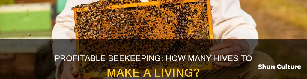how many bee hives to make a living in australia