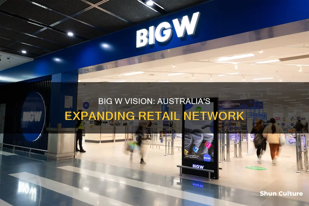 how many big w vision stores in australia