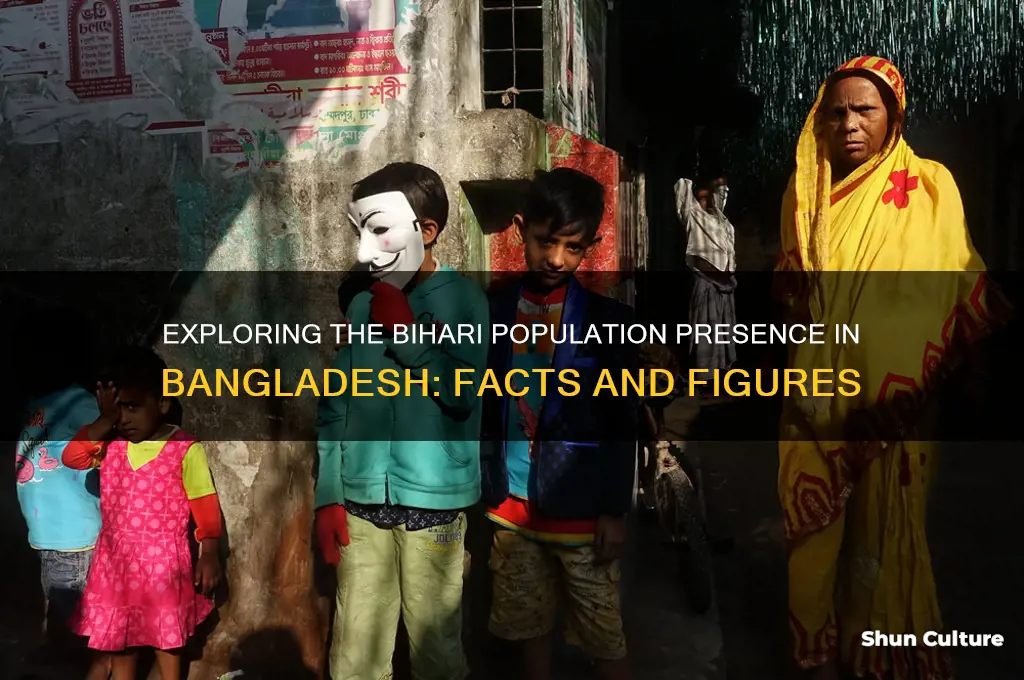 how many bihari in bangladesh