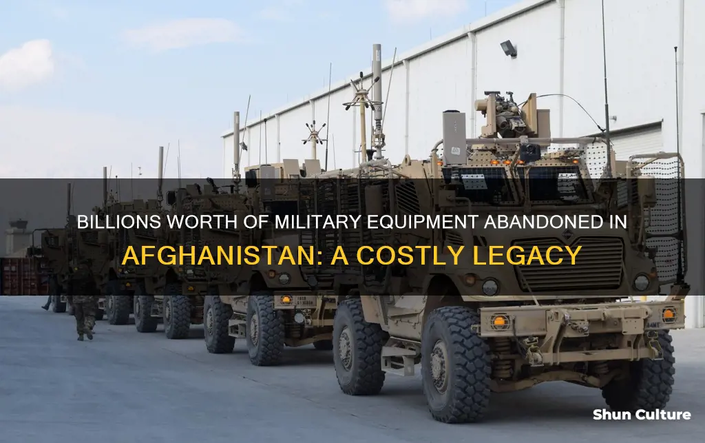 how many billions of equipment left in afghanistan