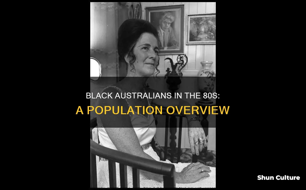 how many black people lived in australia in the 1980s