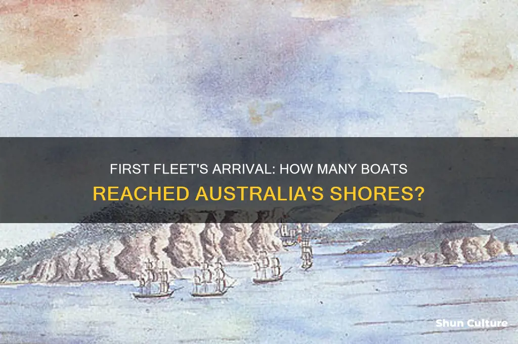 how many boats came to australia in the first fleet