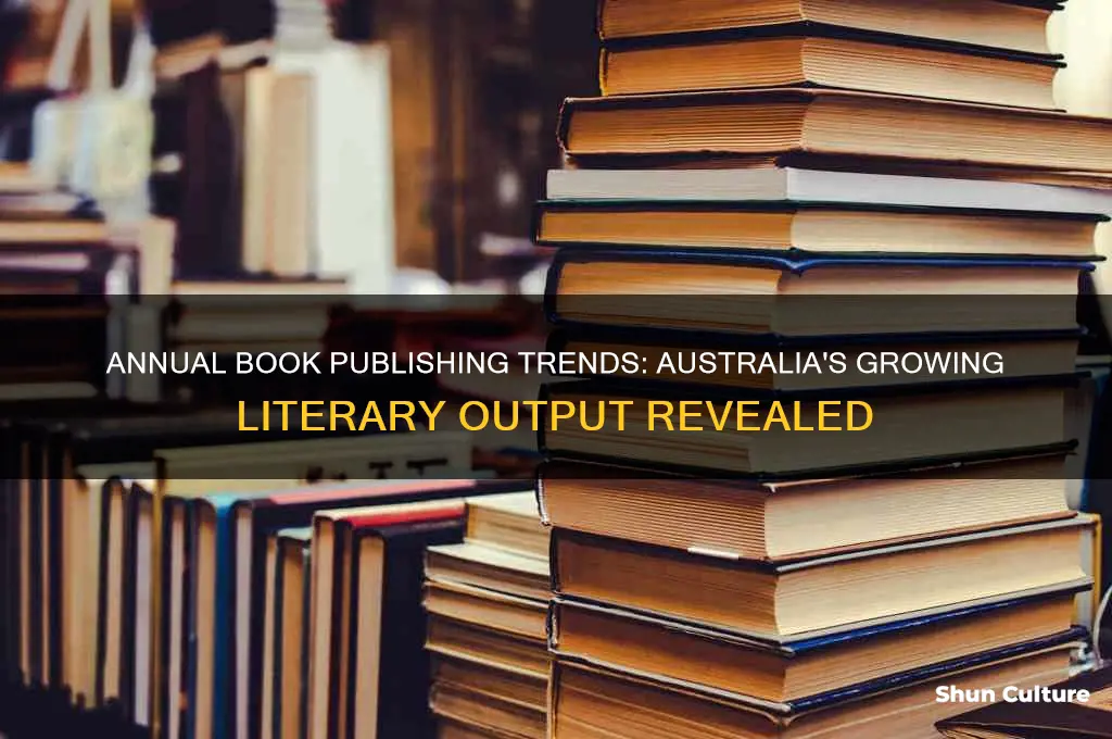 how many books are published each year in australia