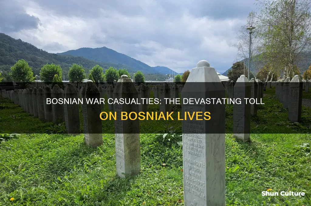 how many bosniaks were killed in the bosnian war
