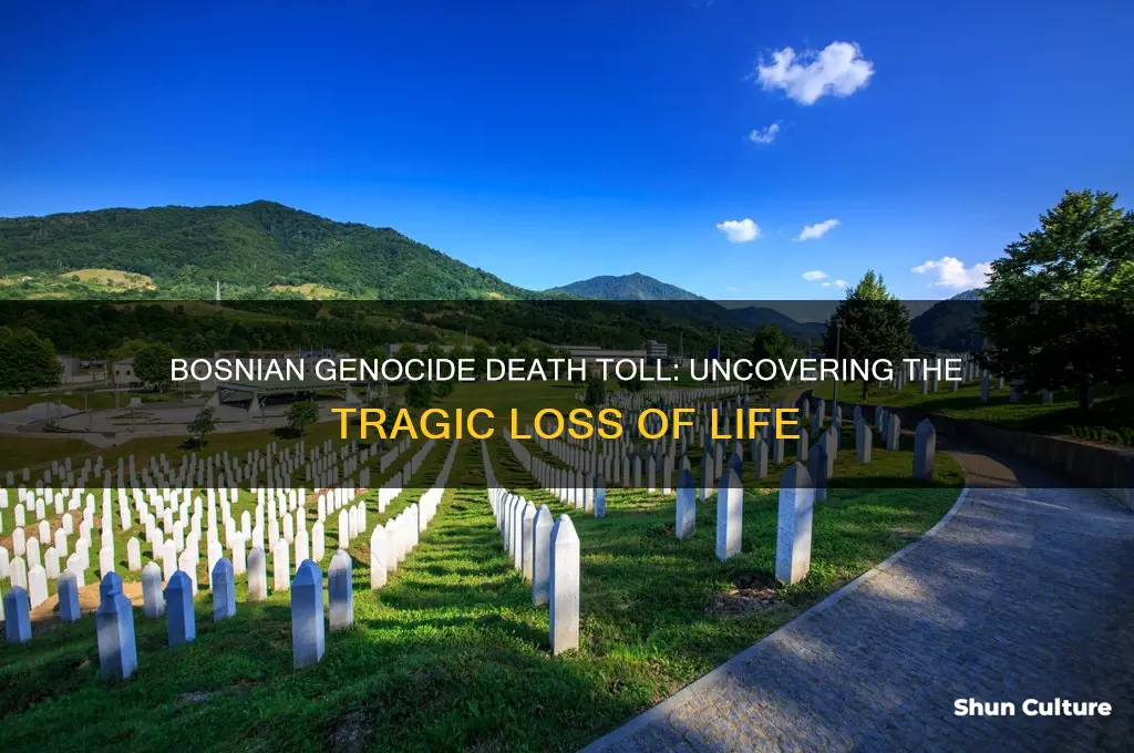 how many bosnians died in the bosnian genocide