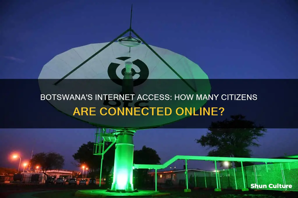 how many botswana people have access to the internet