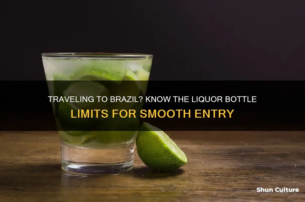 how many bottles liquor into brazil