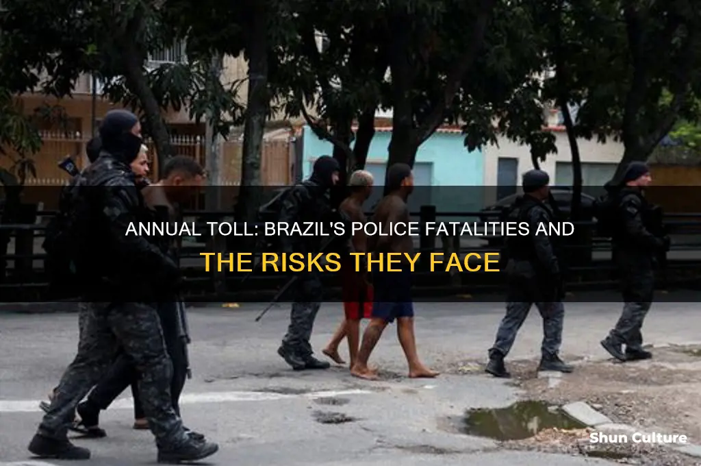 how many brazil cops are killed each year