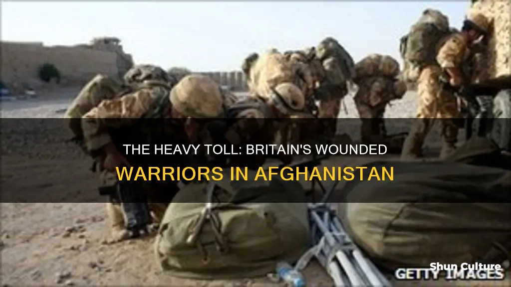 how many british soldiers have been seriously injured in afghanistan