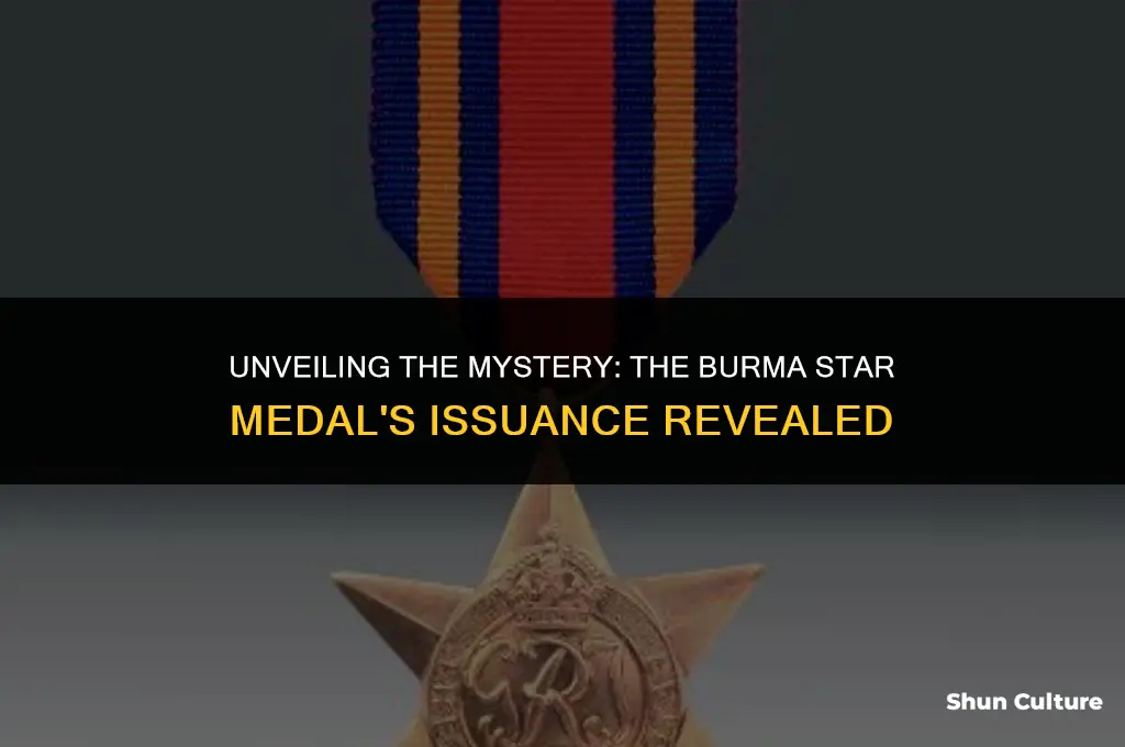 how many burma stars were issued