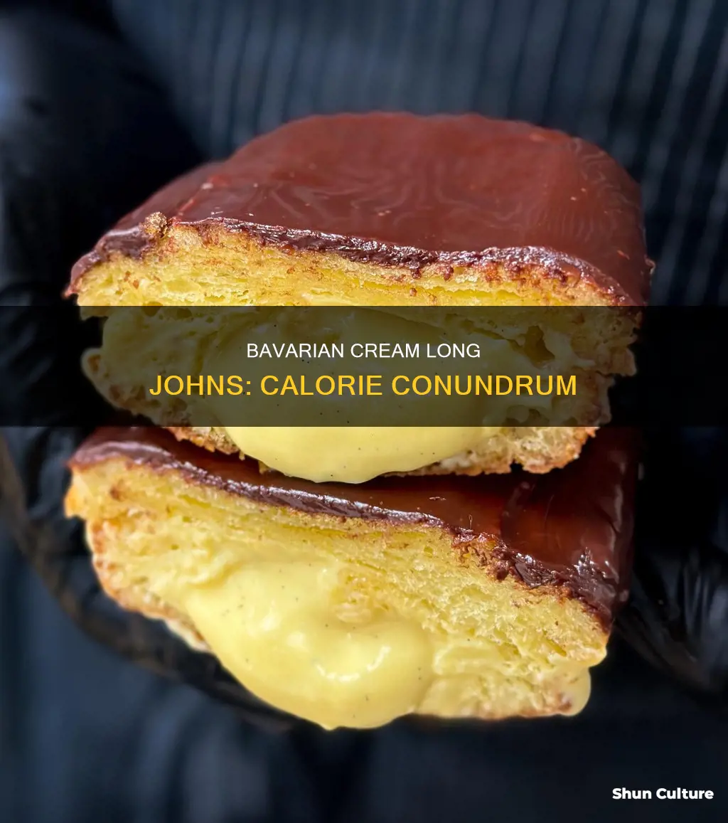 how many calories in a bavarian cream filled long john