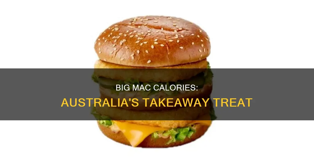 how many calories in a big mac australia