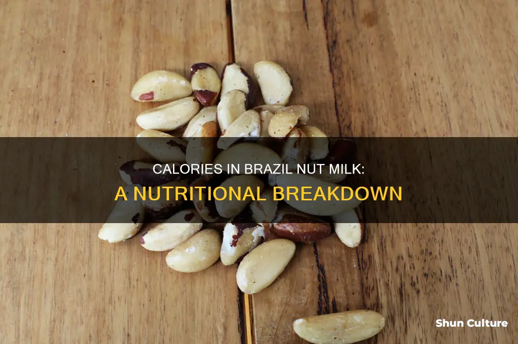 how many calories in brazil nut milk